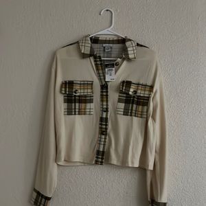 Button down plaid shirt